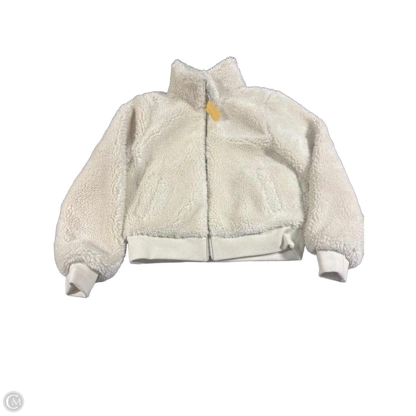 Jacket Faux Fur & Sherpa By Loft In White, Size: Xs