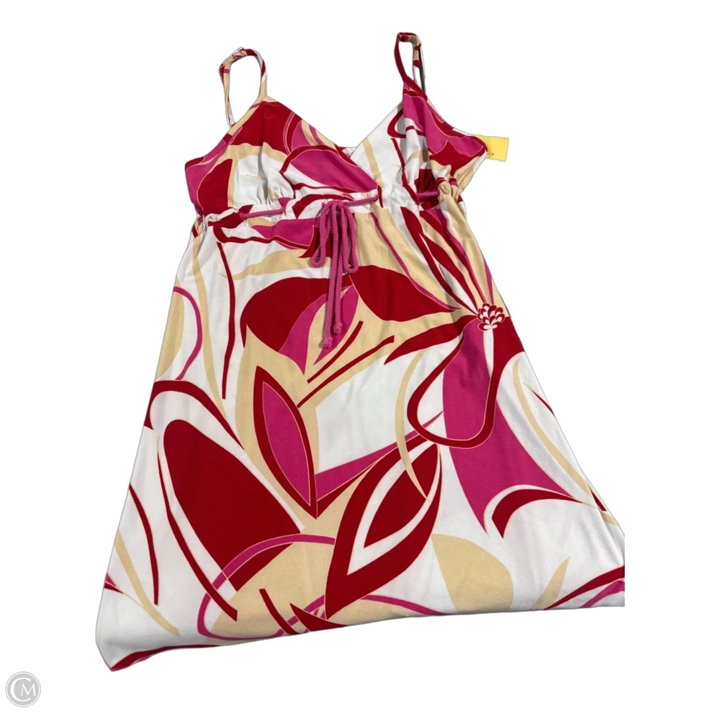 Dress Casual Short By Cme In Pink & Red, Size: L