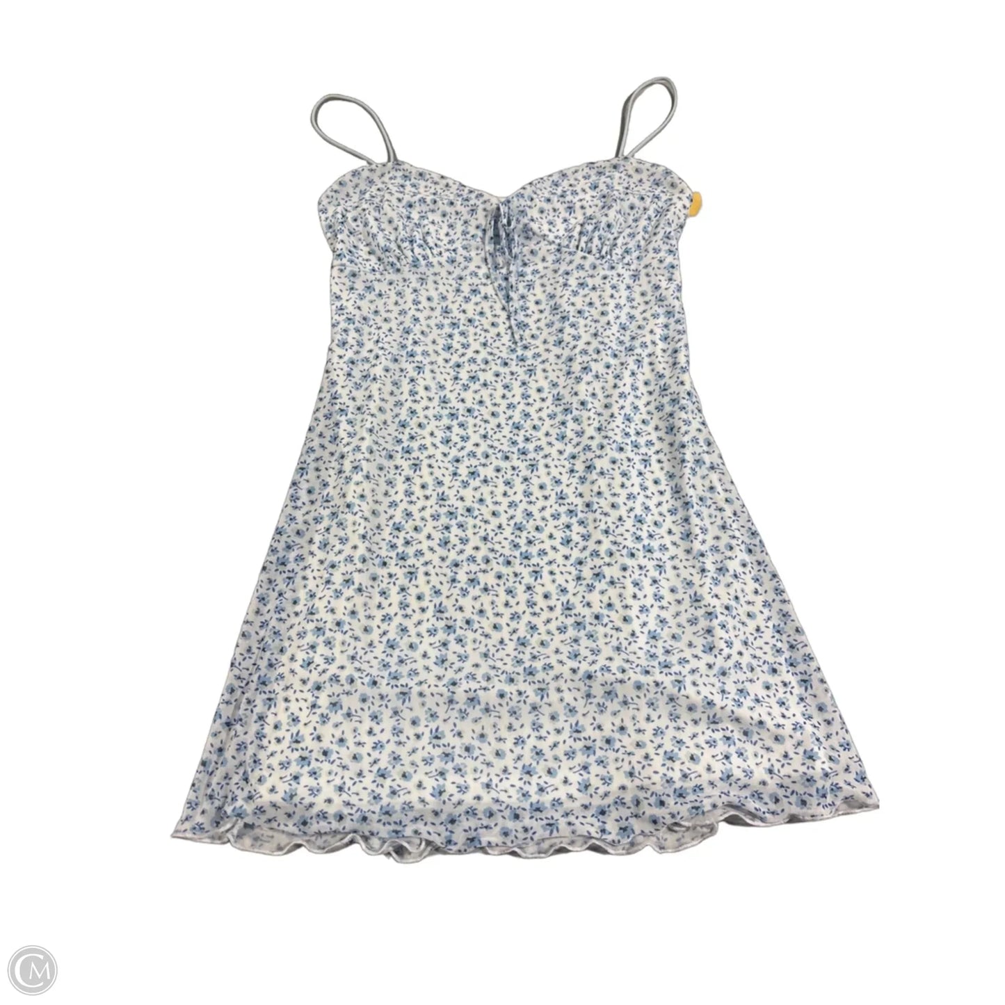 Dress Casual Short By Charlotte Russe In Blue & White, Size: S