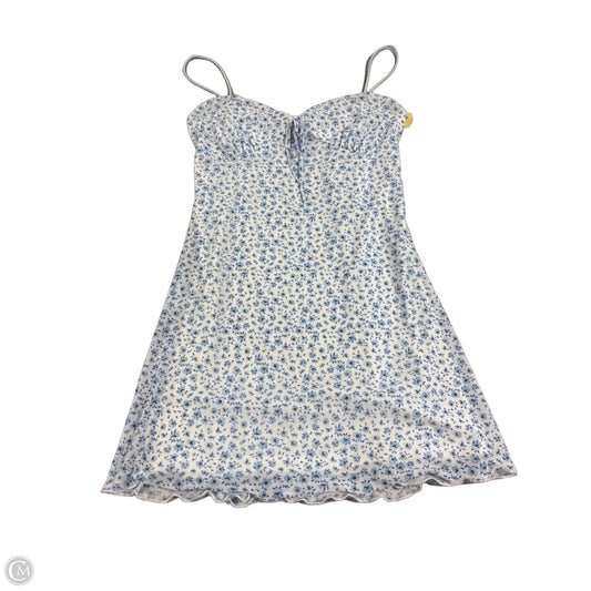 Dress Casual Short By Charlotte Russe In Blue & White, Size: S