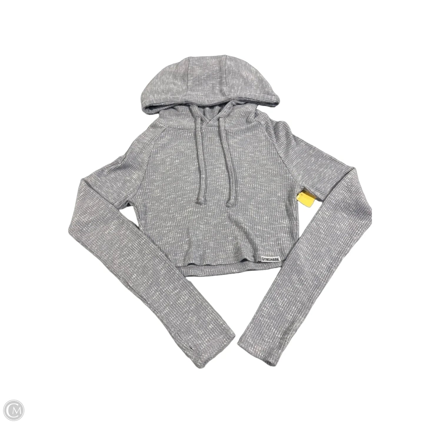 Sweatshirt Hoodie By Gym Shark In Grey, Size: M