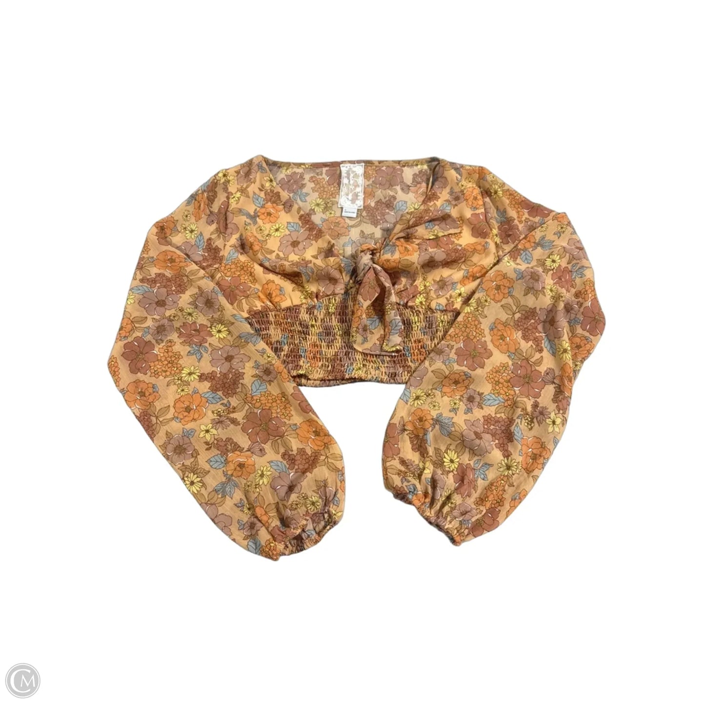 Top Long Sleeve By Sadie & Sage In Floral Print, Size: S