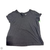 Top Short Sleeve Basic By Max Studio In Black, Size: L