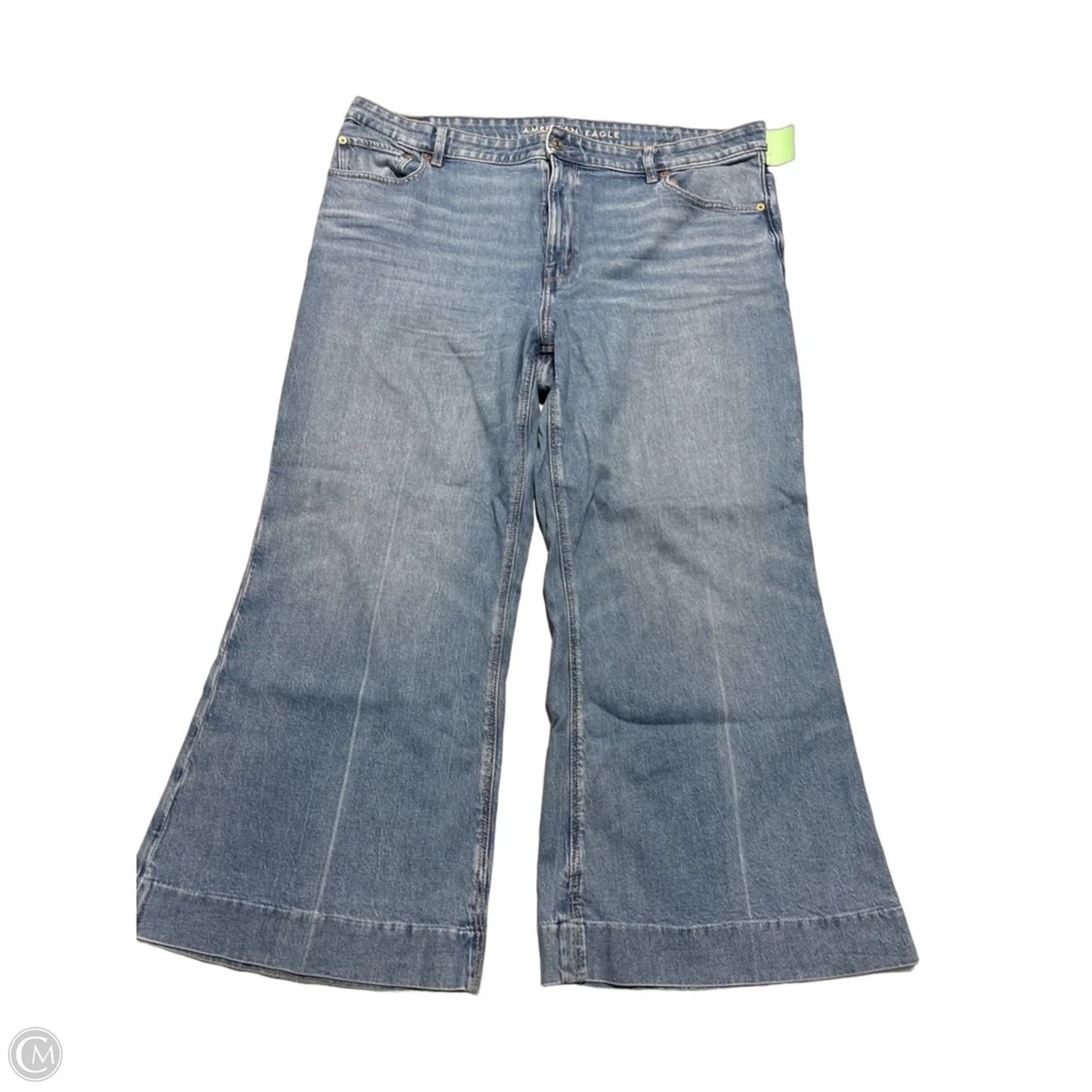 Jeans Wide Leg By American Eagle In Blue, Size: 18