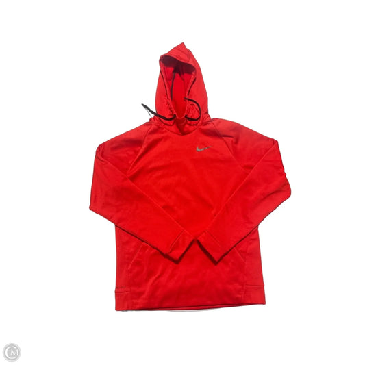 Sweatshirt Hoodie By Nike In Red, Size: M