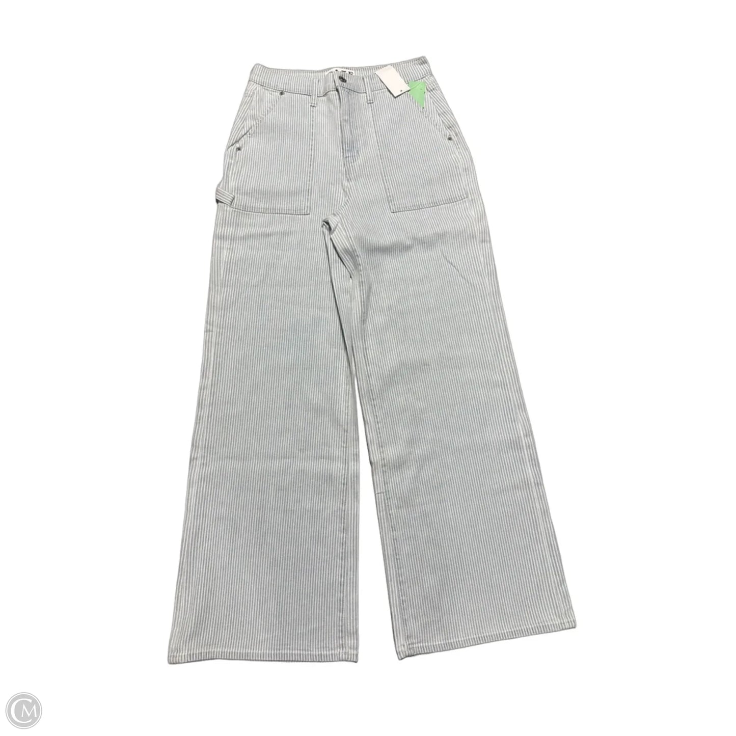 Jeans Wide Leg By Daze In Blue & White, Size: 4