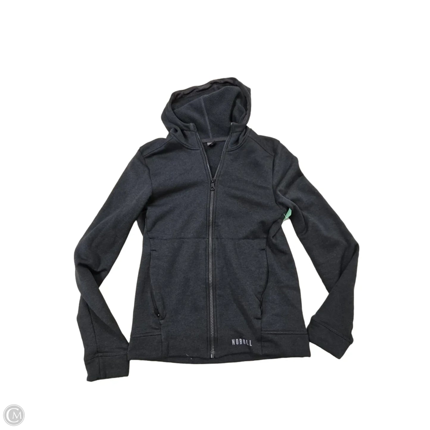 Athletic Jacket By Nobull In Grey, Size: S