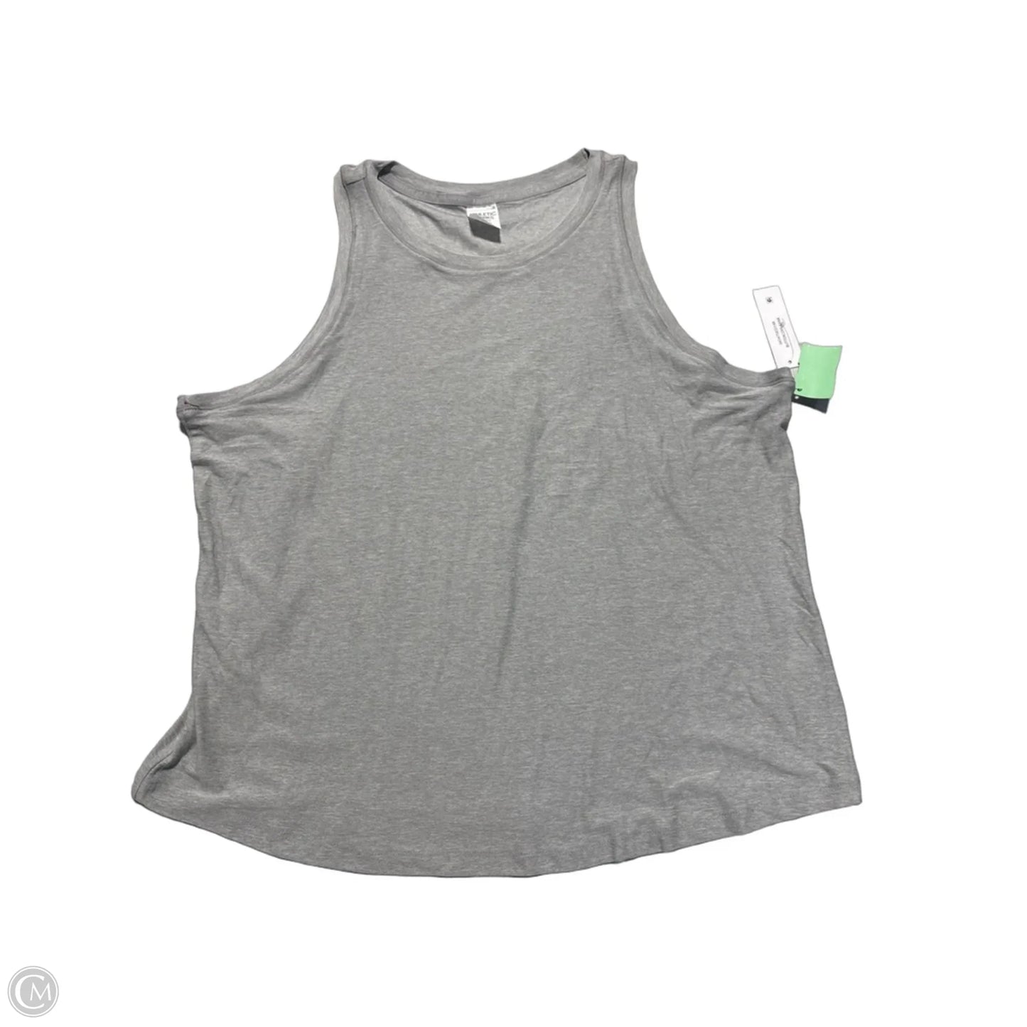 Athletic Tank Top By Athletic Works In Grey, Size: L