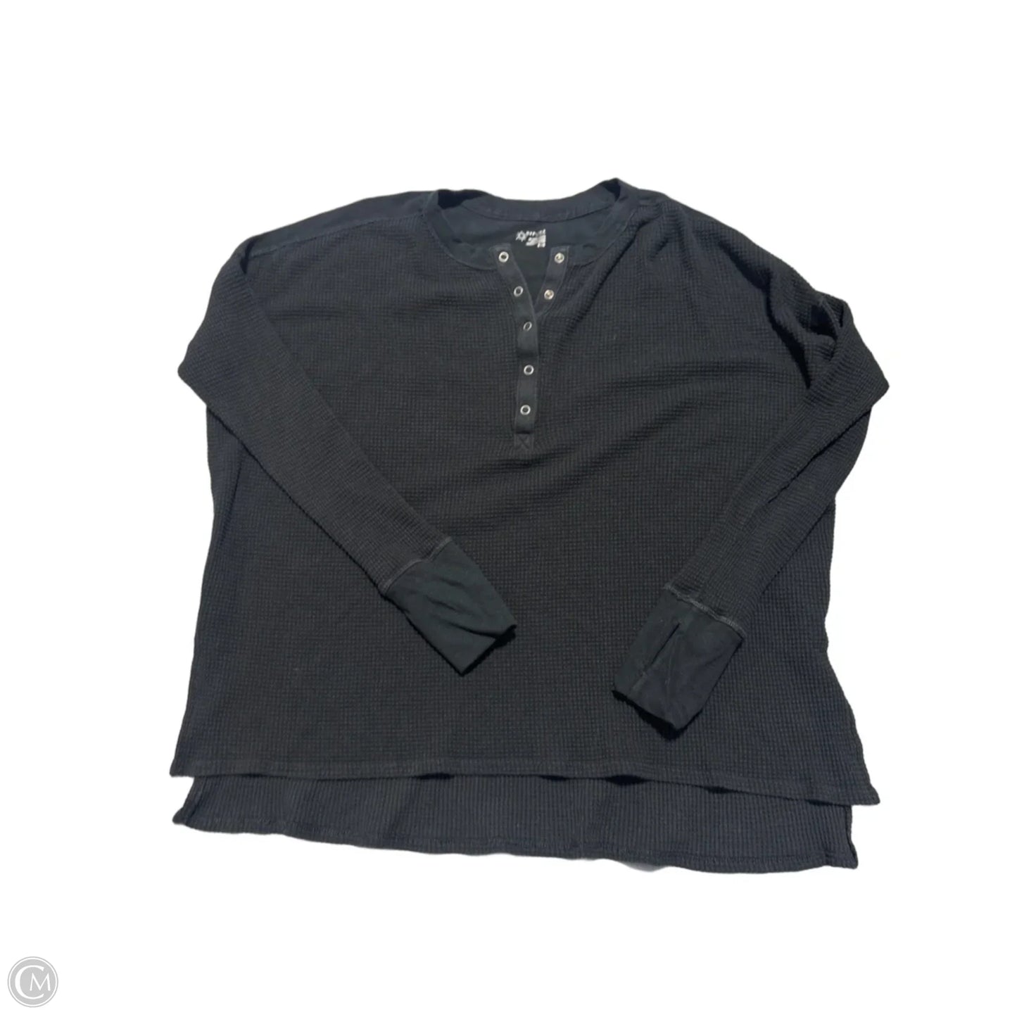 Top Long Sleeve By Aerie In Black, Size: M