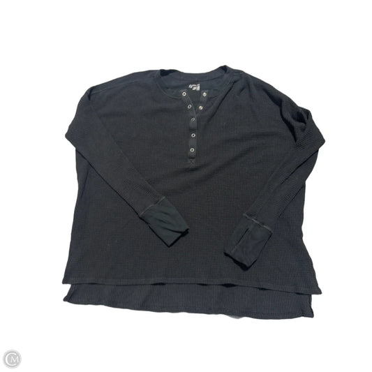 Top Long Sleeve By Aerie In Black, Size: M