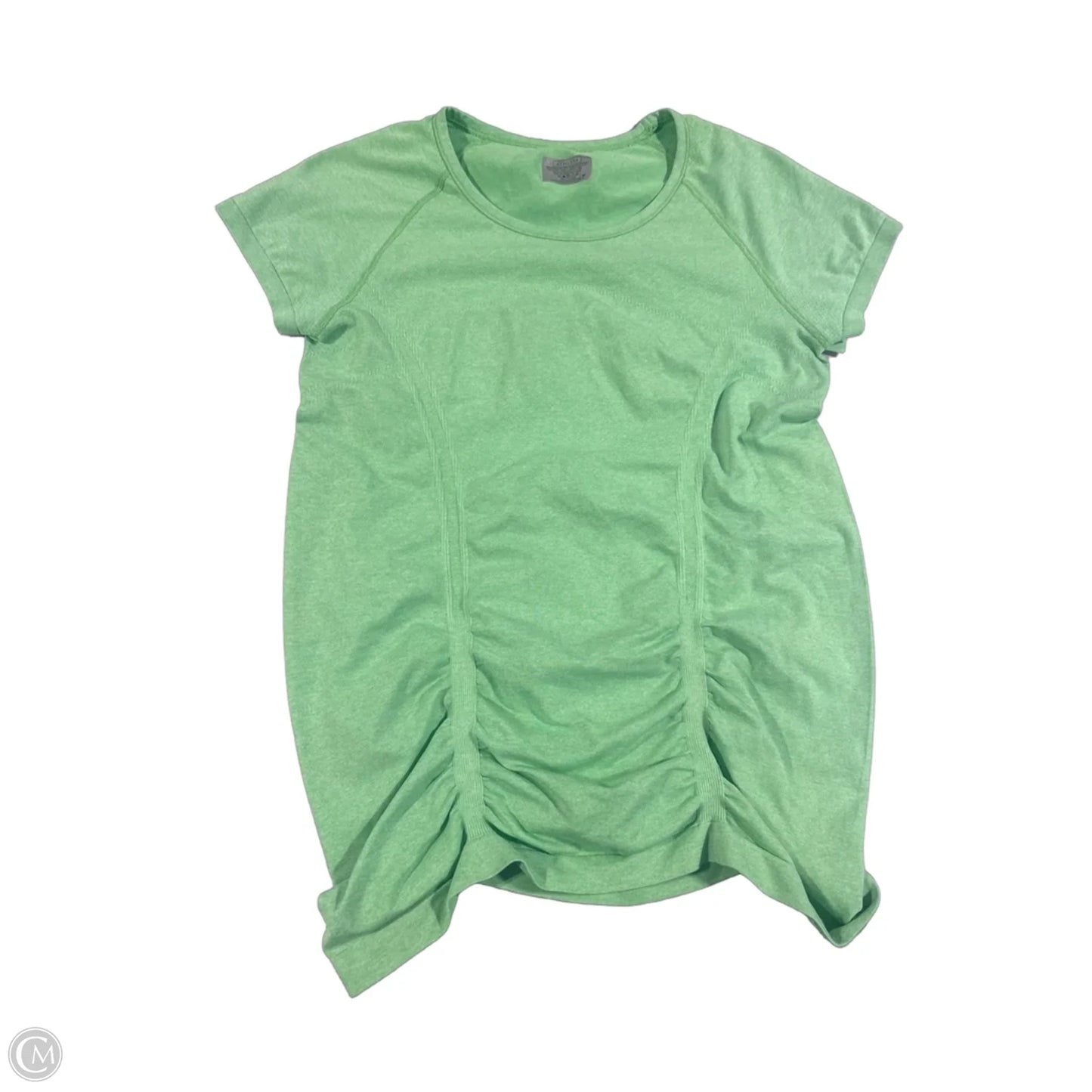 Athletic Top Short Sleeve By Athleta In Green, Size: M