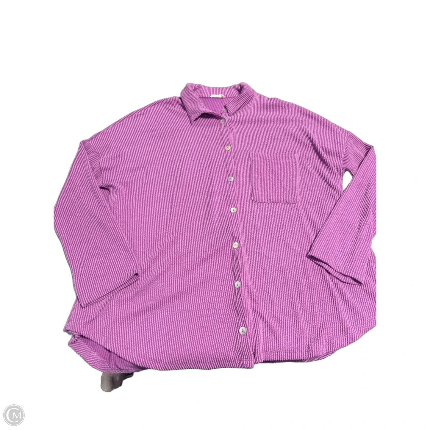 Top Long Sleeve By Blumin In Purple, Size: L