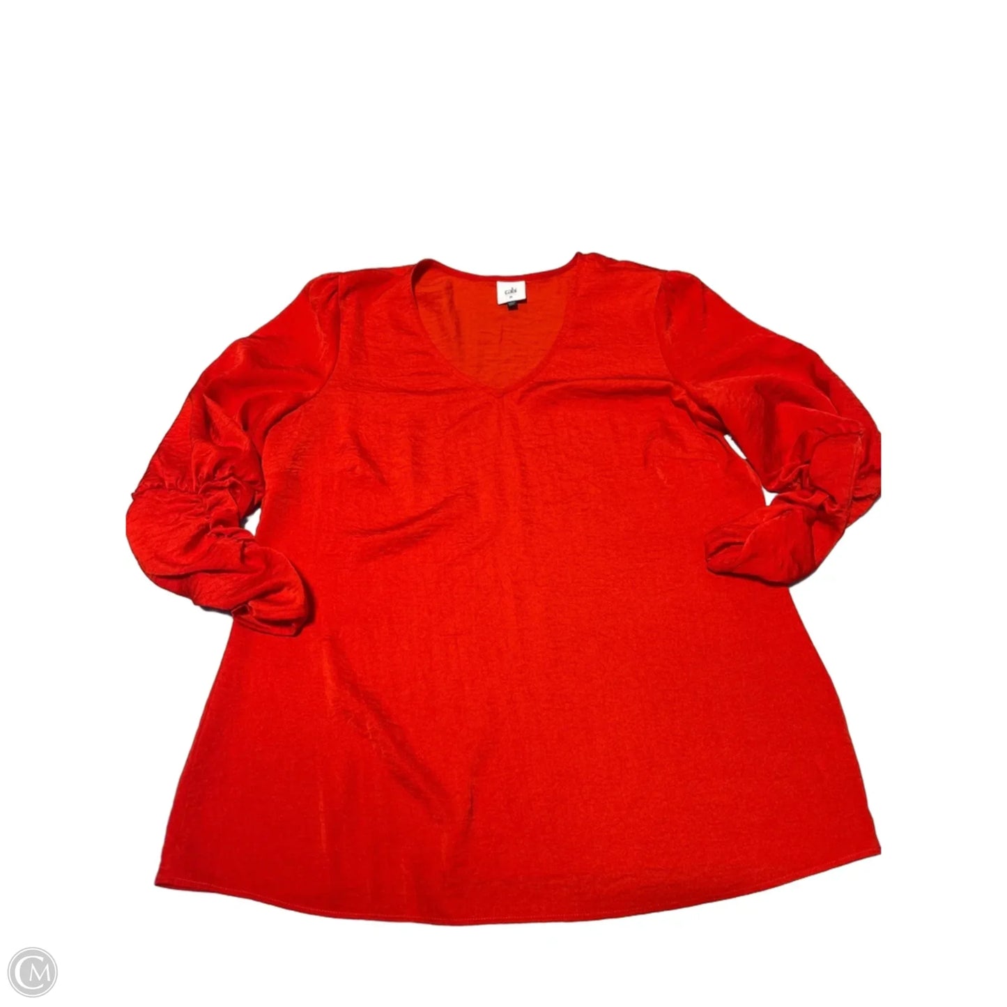 Top 3/4 Sleeve By Cabi In Red, Size: M