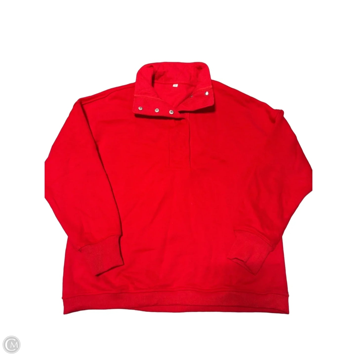 Sweatshirt Collar By Cme In Red, Size: M