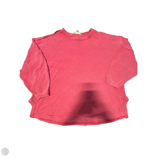 Top Long Sleeve By Joa In Red, Size: S