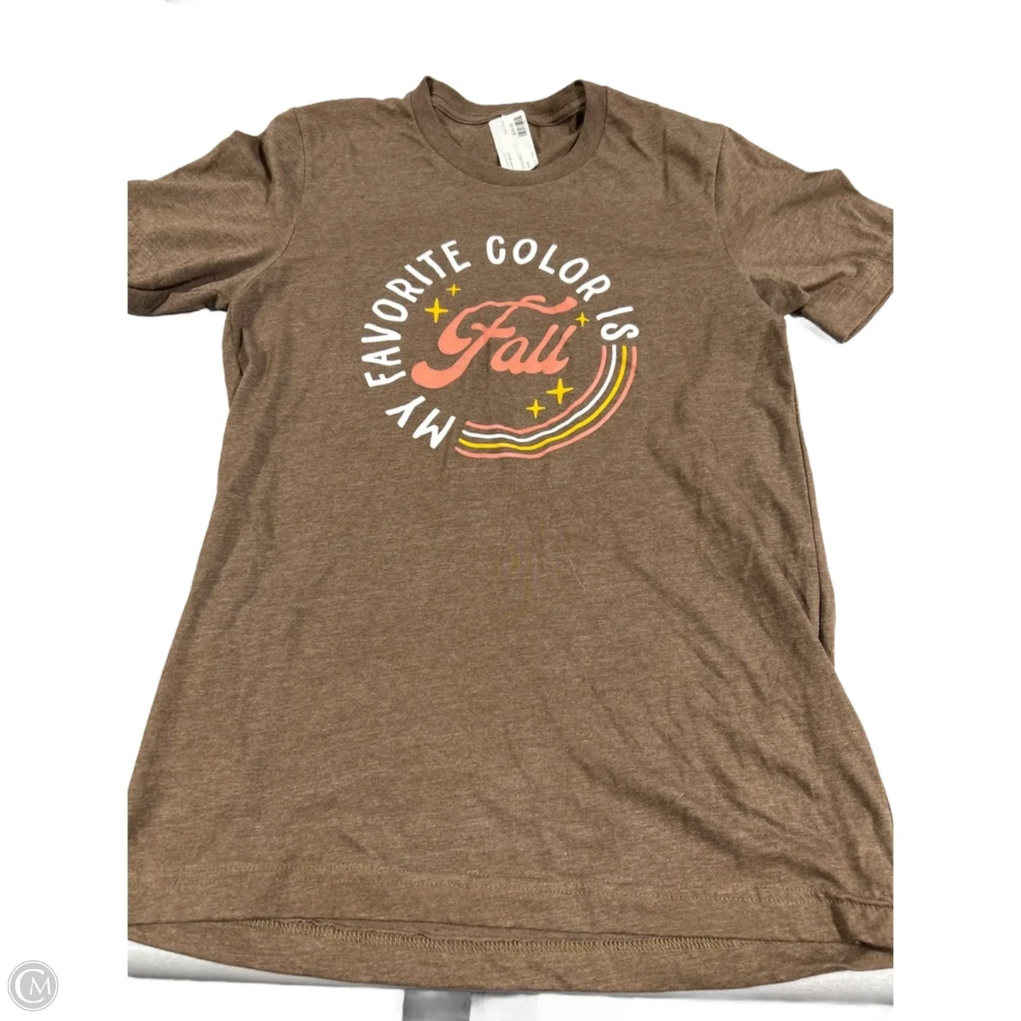 Top Short Sleeve Basic By Bella + Canvas In Brown, Size: S