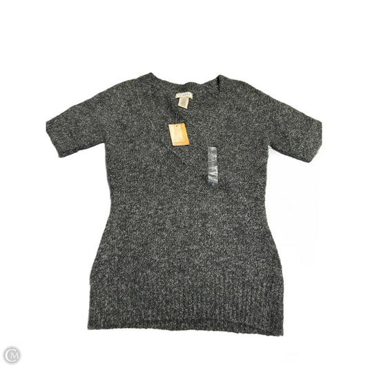 Sweater Short Sleeve By Arizona In Black & Green, Size: M
