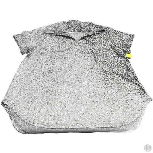 Top Short Sleeve By Jane And Delancey In Animal Print, Size: 1x