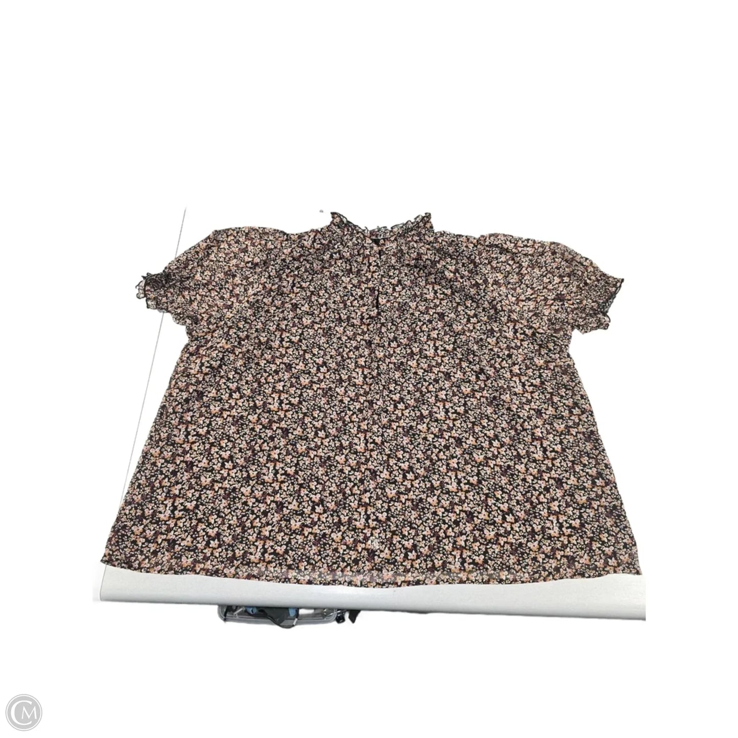 Blouse Short Sleeve By Target In Floral Print, Size: 1x