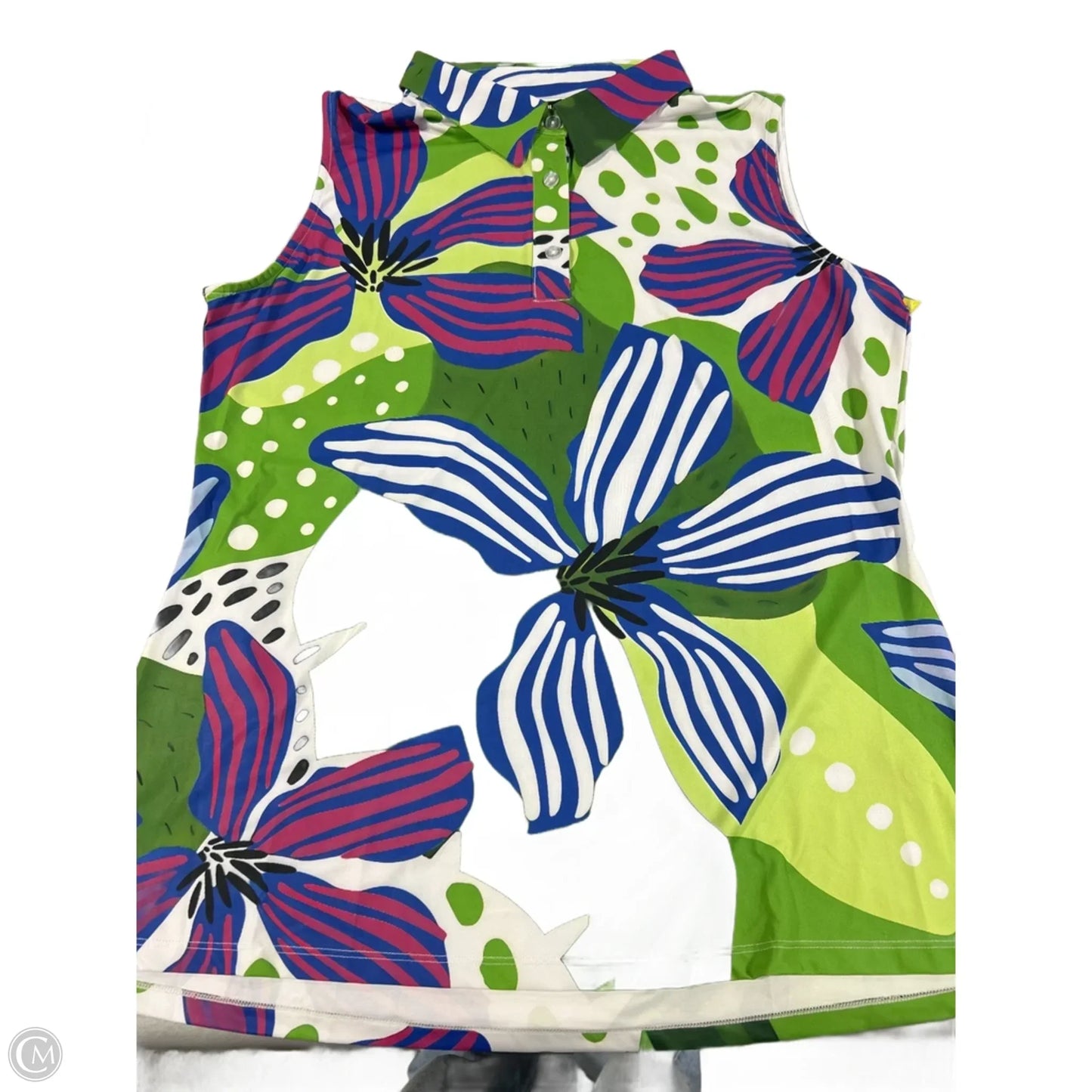 Athletic Tank Top By Cmc In Floral Print, Size: L