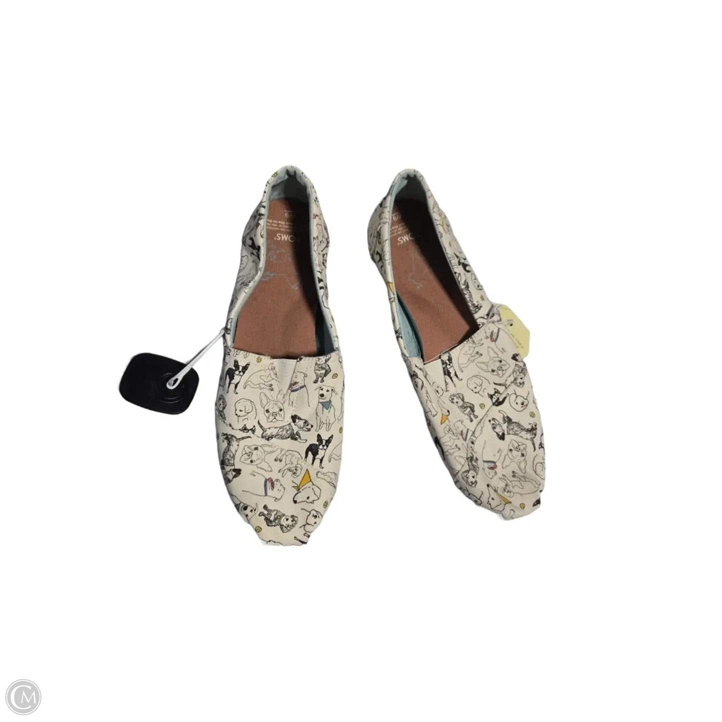 Shoes Flats By Toms In Cream, Size: 9