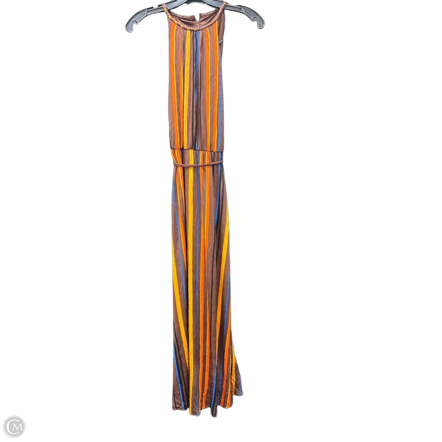 Dress Casual Maxi By White House Black Market In Brown & Orange, Size: Xs