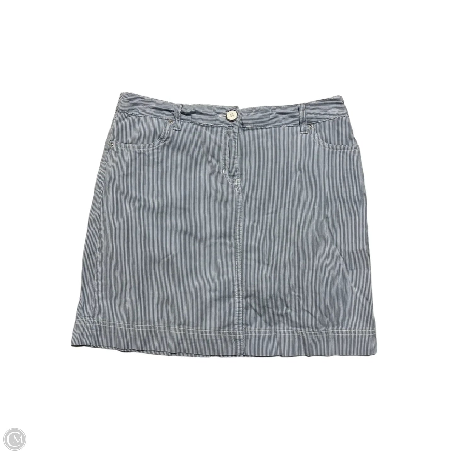 Skort By Karen Scott In Blue & White, Size: 6p