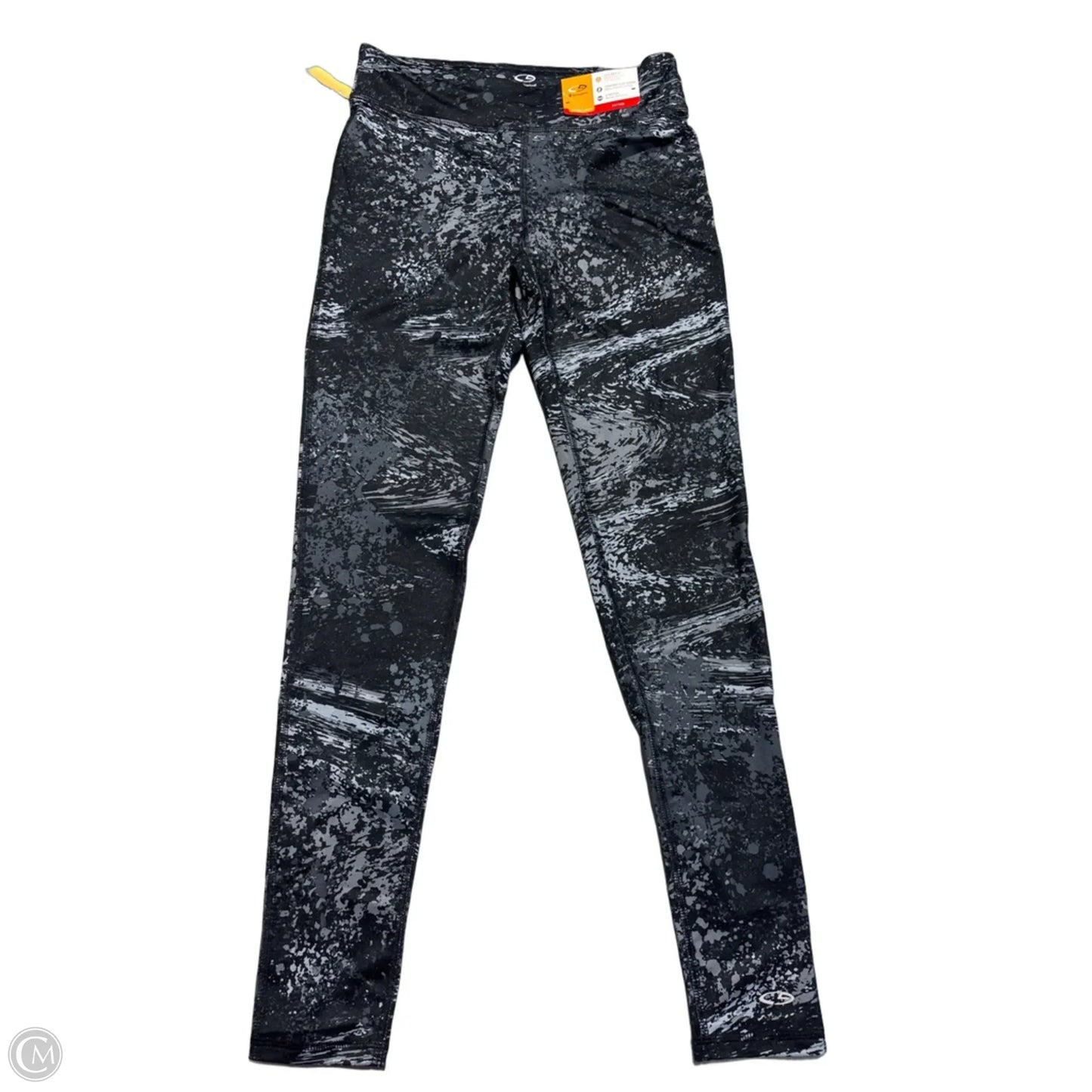 Athletic Leggings By Champion In Black & Grey, Size: S