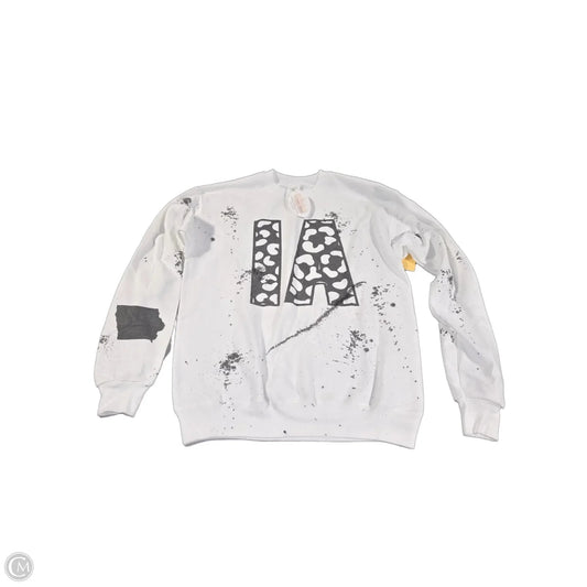 Sweatshirt Crewneck By Cmc In Black & White, Size: S
