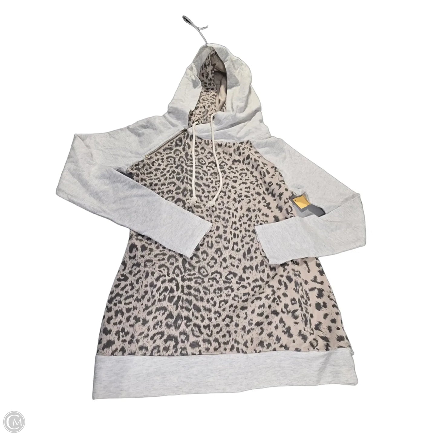 Sweatshirt Hoodie By Vanilla Bay In Animal Print, Size: S