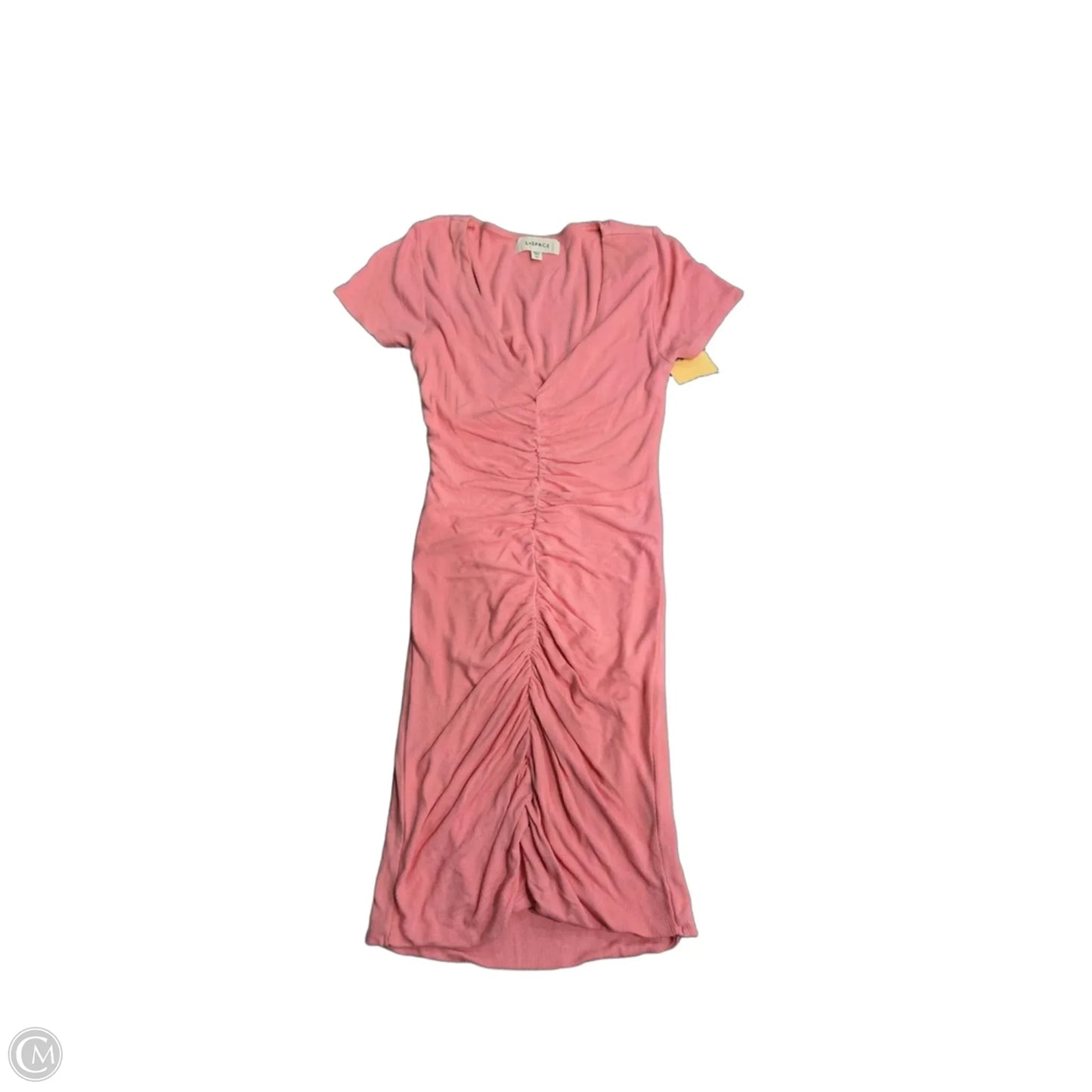 Dress Casual Midi By Cmc In Pink, Size: S