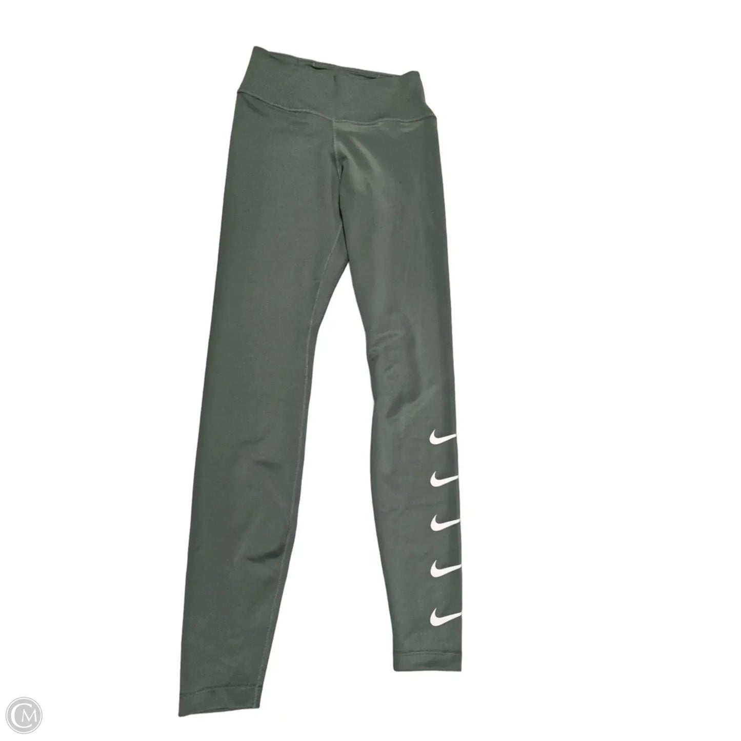 Athletic Leggings By Nike In Green, Size: Xs