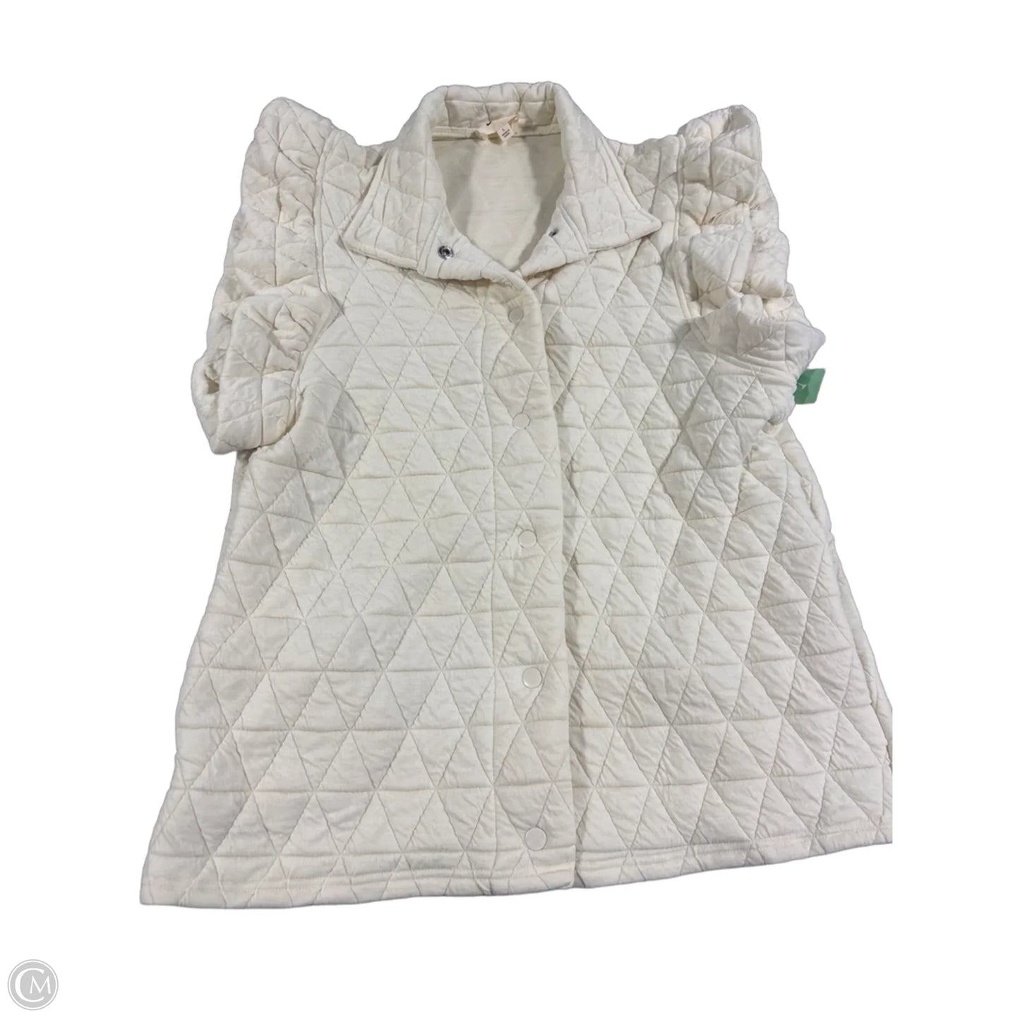 Vest Puffer & Quilted By Cmc In Cream, Size: L