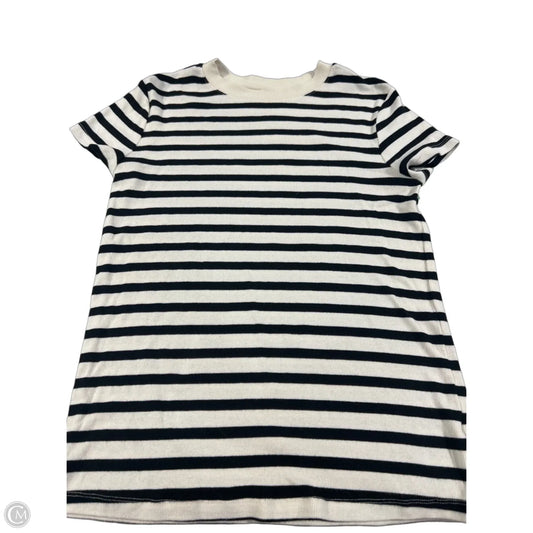 Top Short Sleeve By A New Day In Black & Cream, Size: L