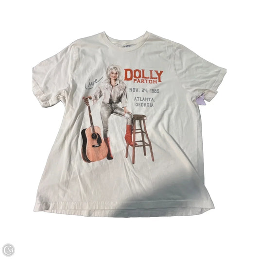Top Short Sleeve By Old Navy In White, Size: Xl