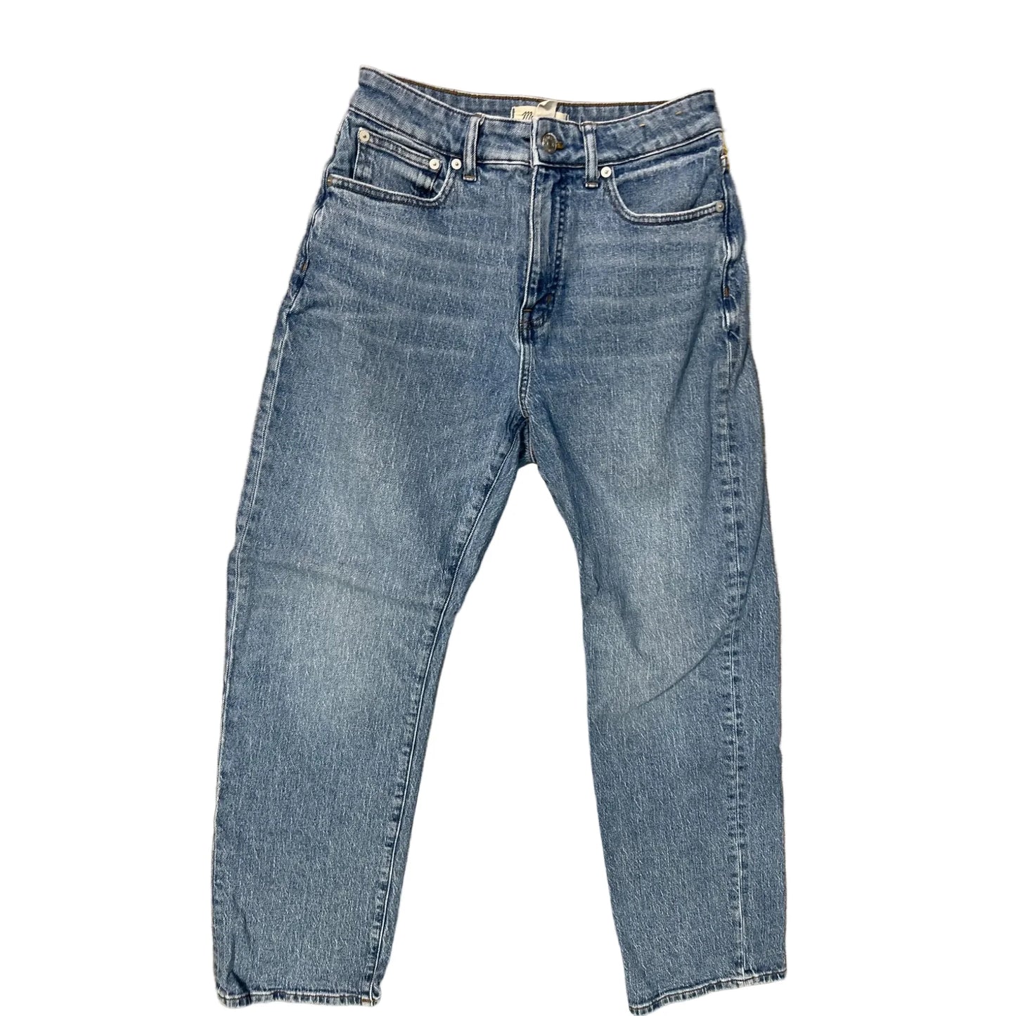 Jeans Straight By Madewell In Blue Denim, Size: 6
