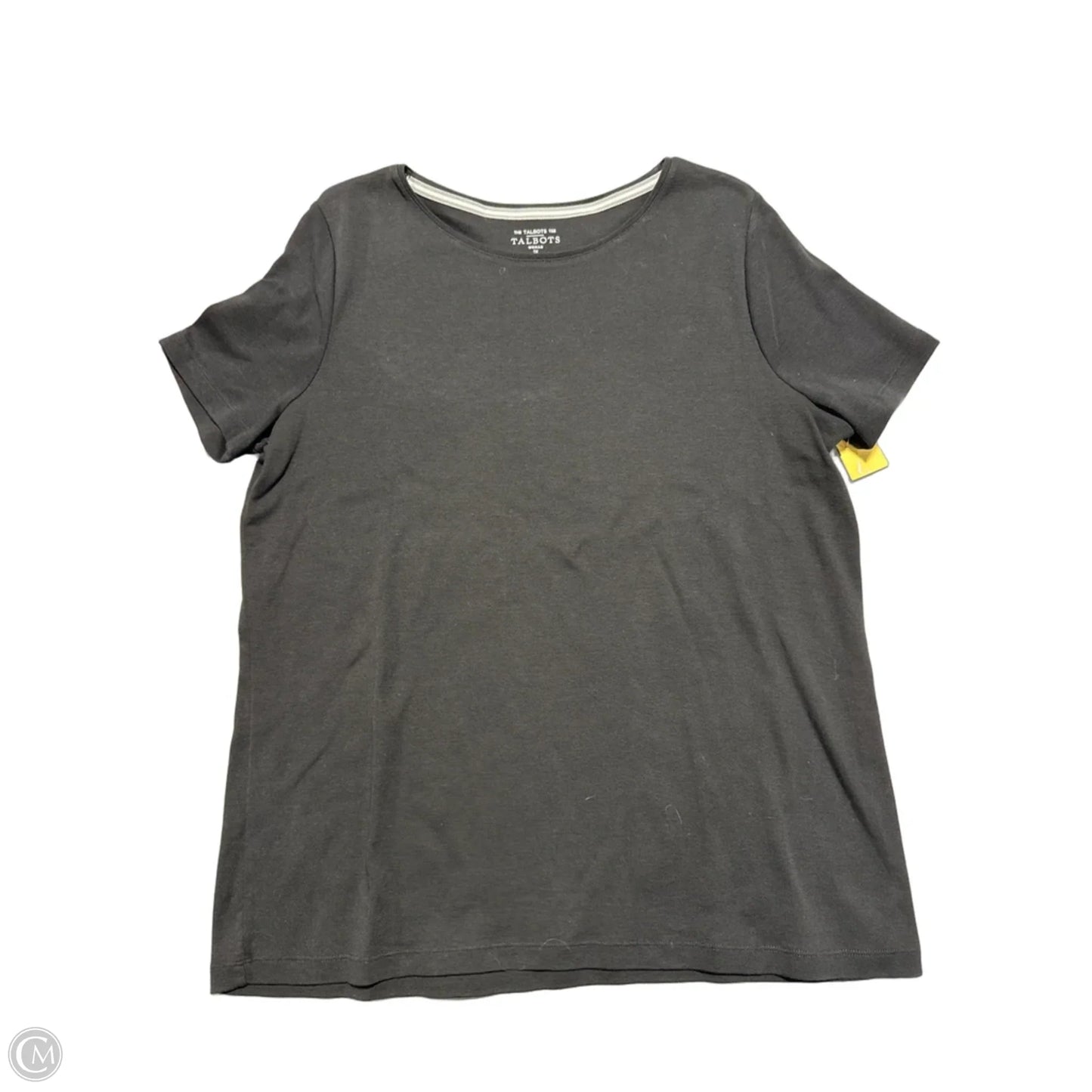 Top Short Sleeve By Talbots In Black, Size: 1x