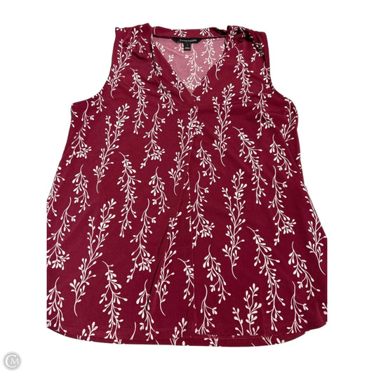 Top Sleeveless By 41 Hawthorn In Maroon, Size: L