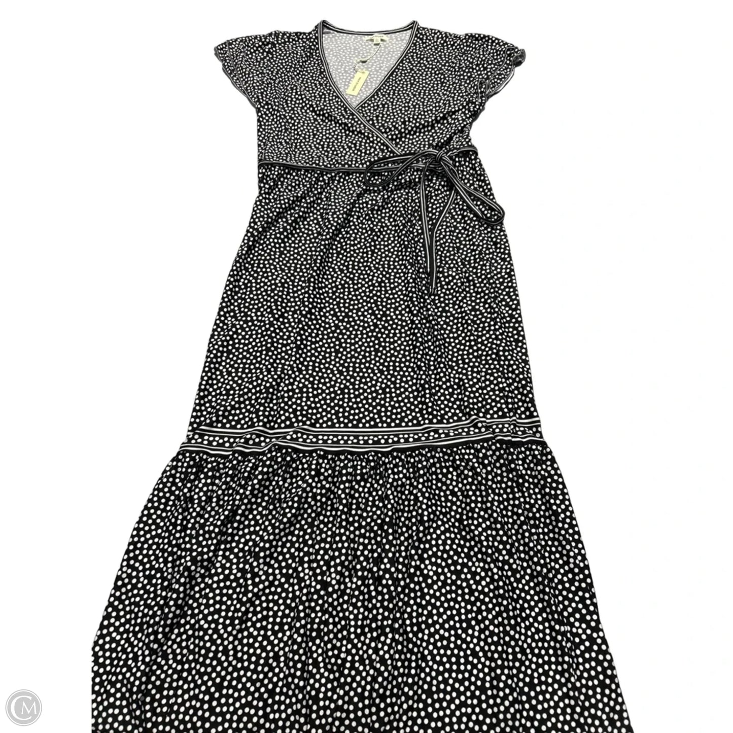 Dress Casual Midi By Max Studio In Black & White, Size: L