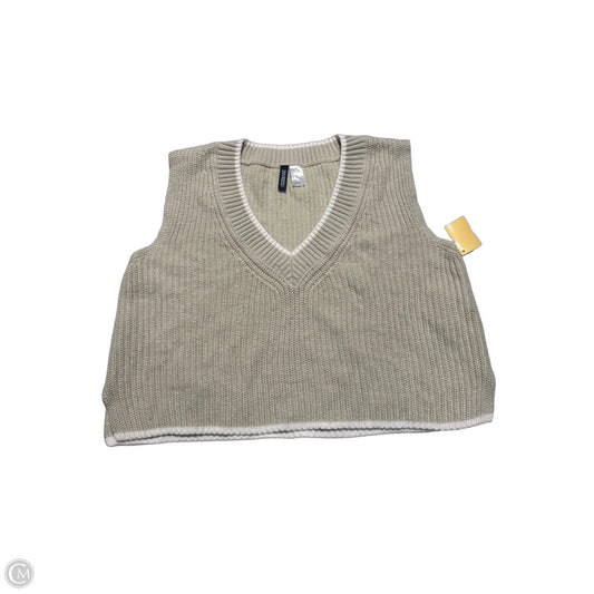 Vest Sweater By Divided In Tan, Size: Xl
