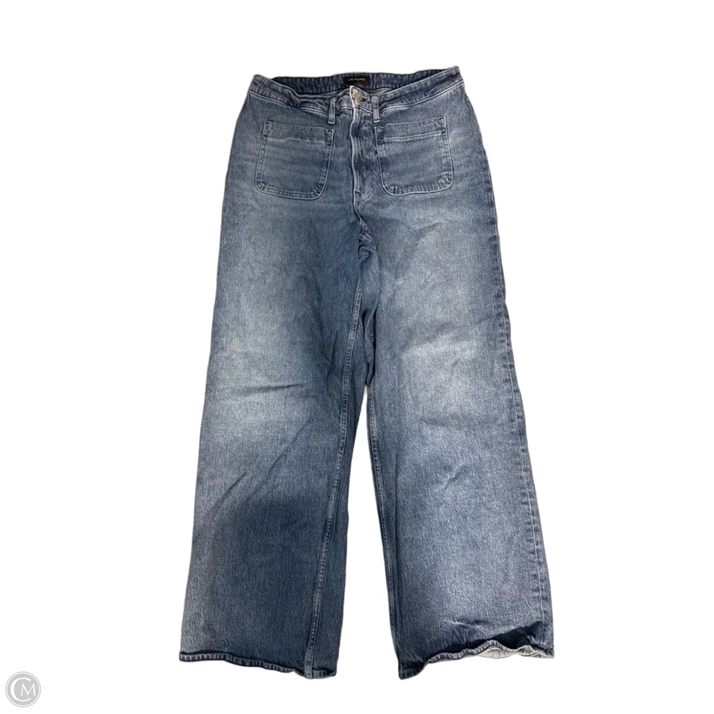 Jeans Wide Leg By Free Assembly In Blue Denim, Size: 16