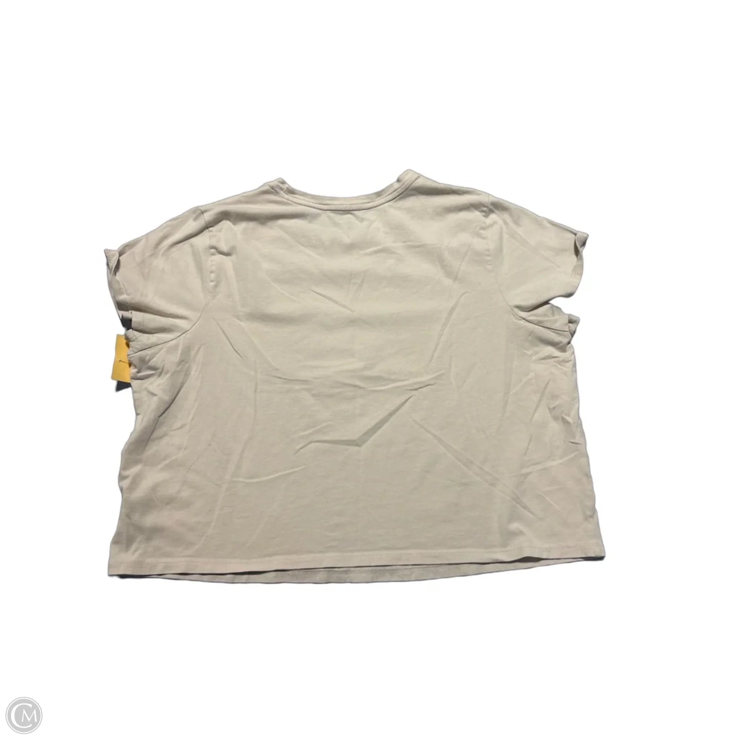 Top Short Sleeve By Old Navy In Cream, Size: Xxl