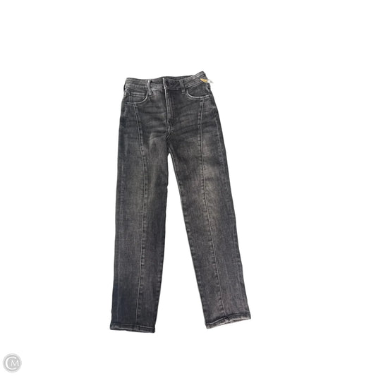 Jeans Straight By Kut In Black Denim, Size: 0