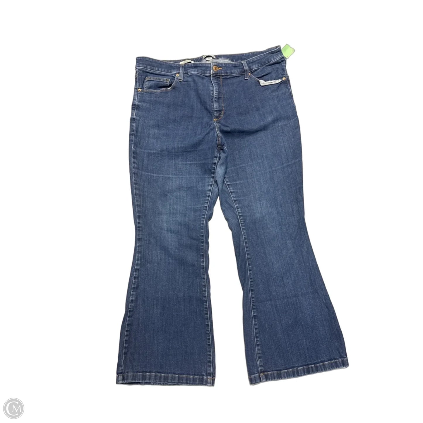 Jeans Flared By Ava & Viv In Blue Denim, Size: 20