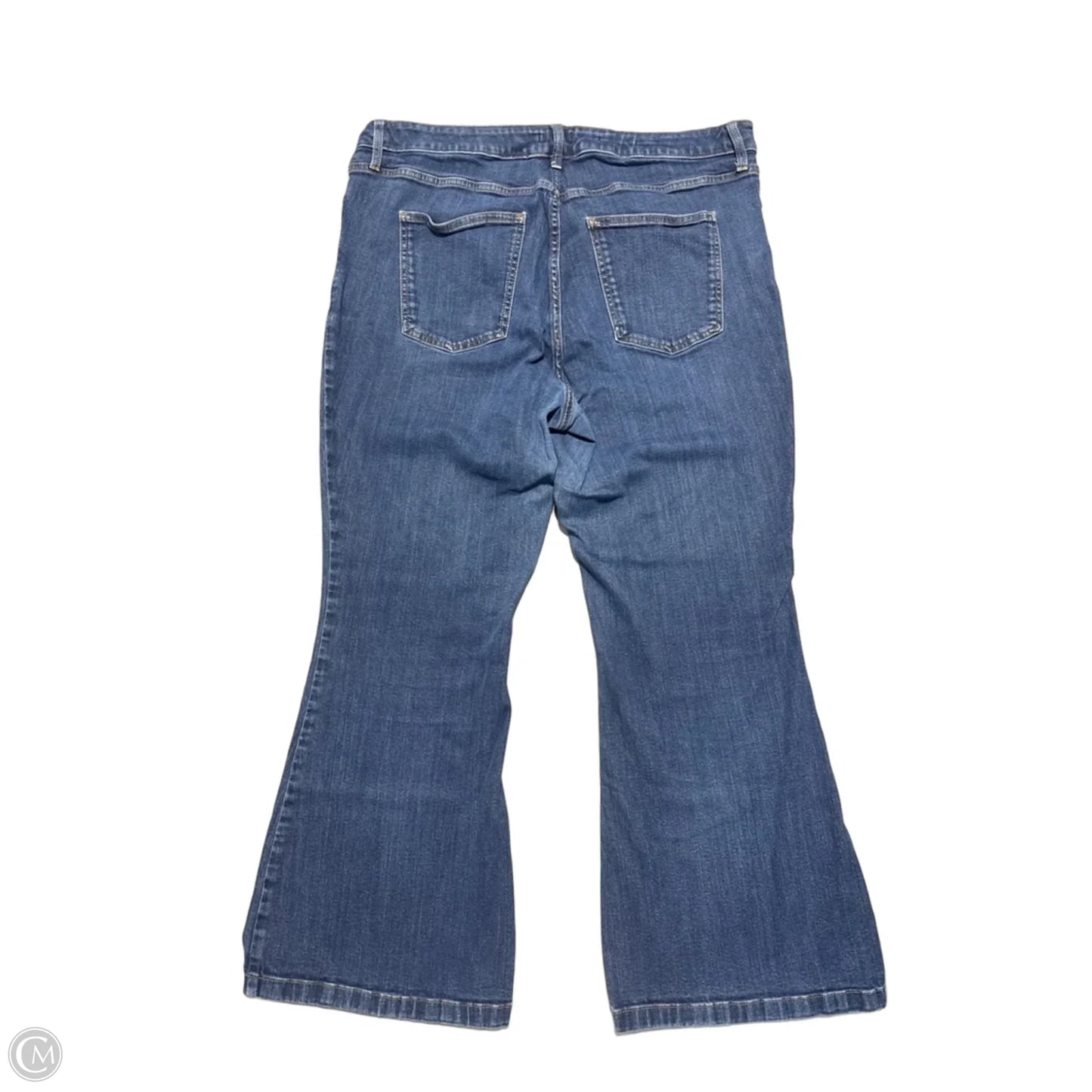 Jeans Flared By Ava & Viv In Blue Denim, Size: 20