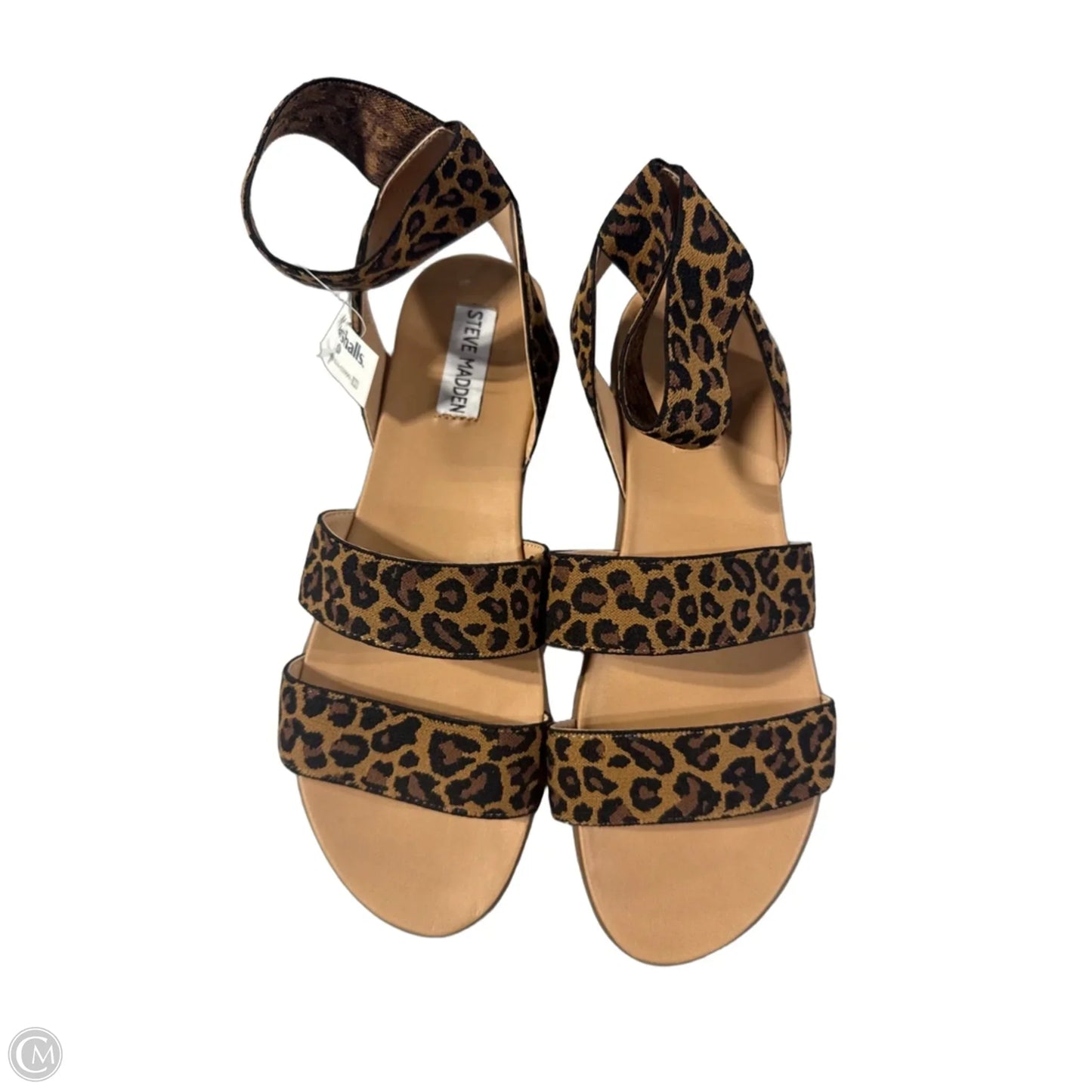 Sandals Flats By Steve Madden In Leopard Print, Size: 9