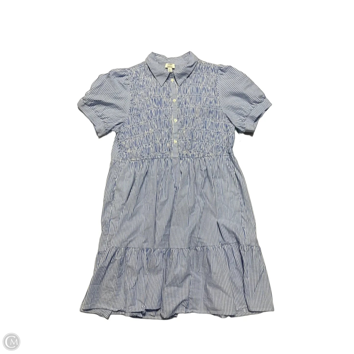 Dress Casual Short By J. Crew In Blue & White, Size: Xl