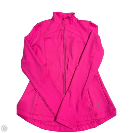 Athletic Jacket By Spyder In Pink, Size: S