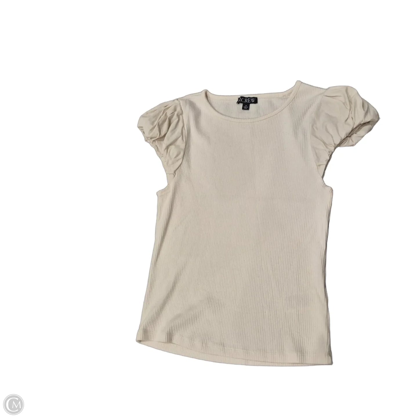 Top Short Sleeve By J. Crew In White, Size: M