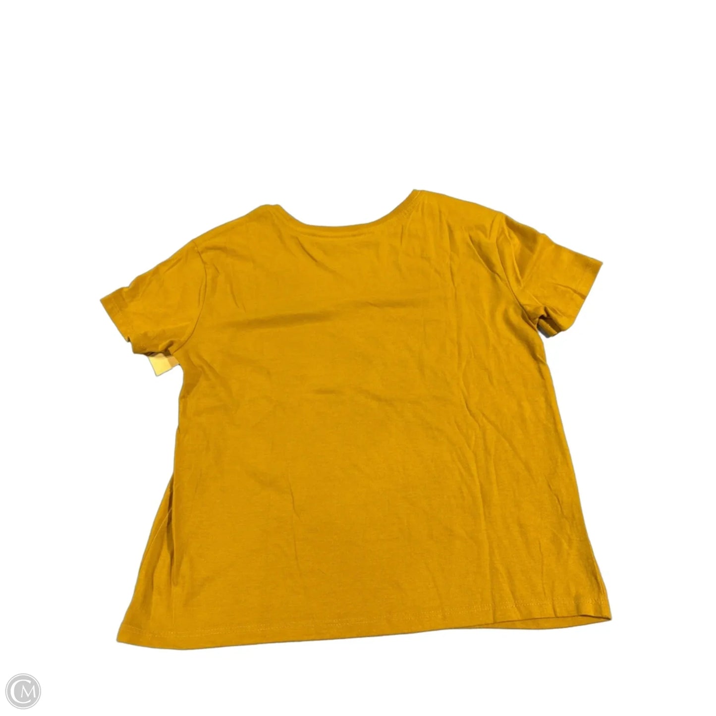 Top Short Sleeve By Fifth Sun In Yellow, Size: M